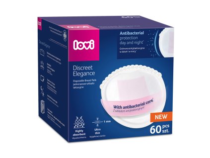lovi vlozky do podprsenky antibakterialni discreet elegance 60ks bile