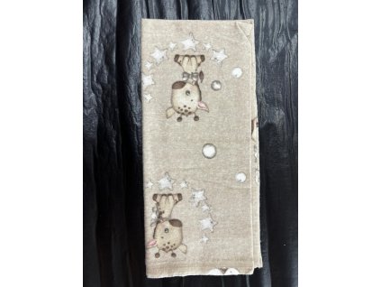 Flanelová plena - žirafa