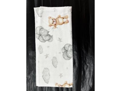 Flanelová plena - medvídek s balonky