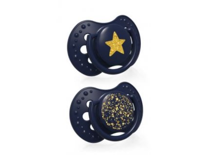 LOVI Dudlík silikonový dynamický Stardust 6-18m