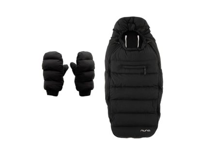 winter stroller set footmuff & gloves w/bag