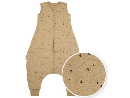 Jumper Rib Mini Spot vel.104 - Toffee melange