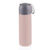 Termoska na tekutiny se silikonovým držákem 400 ml, Candy pink