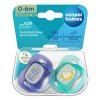 canpol babies dudlik svitici silikonovy symetricky nightglow 0 6m 2ks kluk