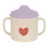 LÄSSIG Sippy Cup PP/Cellulose Happy Rascals Heart lavender