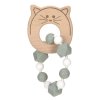 Teether Bracelet Wood/Silicone 2023 Little Chums cat