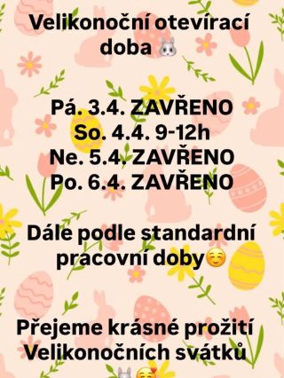 ‼️POZOR‼️ Velikonoční otevírací doba 🐇🐰 #velikonoceseblíží #detskyrajukacenky #velikonoce #oteviracidoba