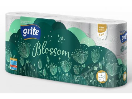 Grite Blossom toaletní papír 8 ks, 3 vrstvý