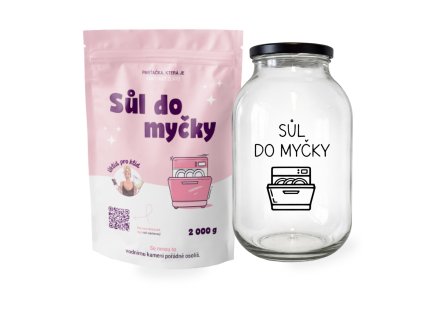 sul do mycky + sklenice 2 l