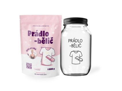 sada sklenice 2 l + prádlobělič