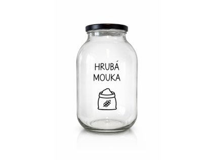 Sklenice na hrubou mouku