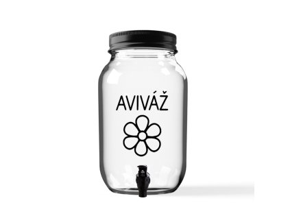 Sklenice s kohoutkem na aviváž 3,5 l