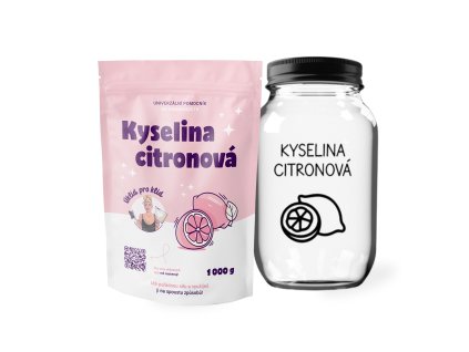 1sada kyselino citronova + sklenice