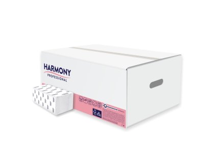 Harmony skladané utěrky 2vrstvy 100%celuloze,3000ks