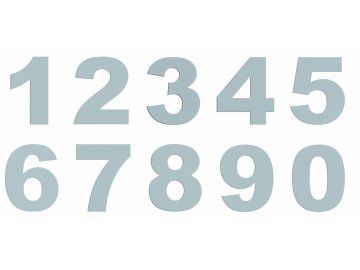 Nerez čísla samolépící