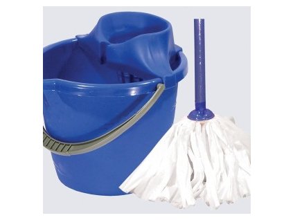 Mopová souprava LABUŤ s mopem EKO 120x31x28 cm mop 140g plast, kov, bavlna