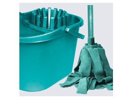 Mopová souprava OVÁL BUENO s mopem mikro 120x37 cm mop 140 g plast, kov, mikrovlákno