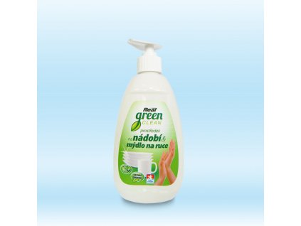 Real green clean prostredek na nadobi a mydlo na ruce 500g