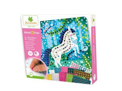 Stick & Fun - mozaika - koníci