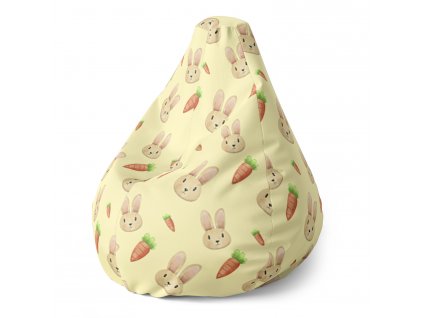 Sedací vak Pear Zajíček s mrkví