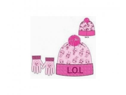 Sun City LOL Surprise dívčí zimní čepice a rukavice