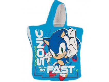 Dětská osuška pončo Sonic