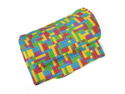 Sablio Deka Barevná stavebnice - 150x120 cm (Varianta Sablio Deka Barevná stavebnice - 150x120 cm)