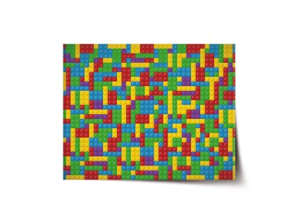 Sablio Plakát Barevná stavebnice - 120x80 cm (Varianta Sablio Plakát Barevná stavebnice - 120x80 cm)