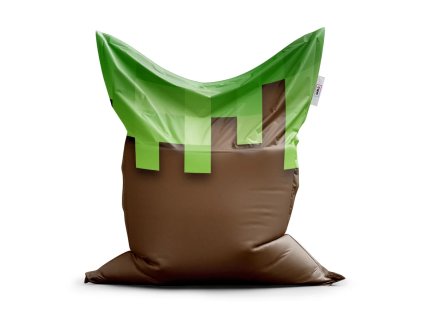 Sablio Sedací vak Green Blocks - 150x100 cm (Varianta Sablio Sedací vak Green Blocks - 150x100 cm)