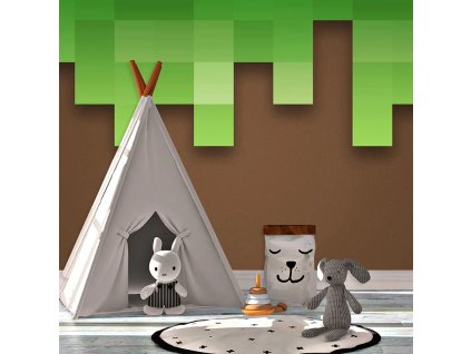 Sablio Tapeta Green Blocks 2 - 125x75 cm (Varianta Sablio Tapeta Green Blocks 2 - 125x75 cm)