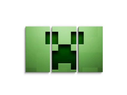 Sablio Obraz - 3-dílný Green Blocks - 120x80 cm (Varianta Sablio Obraz - 3-dílný Green Blocks - 120x80 cm)