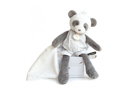 Doudou Dárková - plyšová panda s dečkou 28 cm