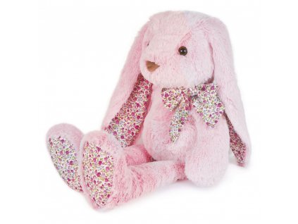 Doudou Histoire d´Ours Plyšový kamarád růžový králíček 50 cm