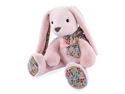 Doudou Histoire d´Ours Plyšový kamarád růžový králíček 40 cm