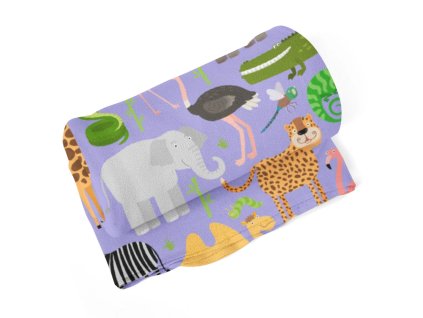 Sablio Deka Animované safari - 150x120 cm (Varianta Sablio Deka Animované safari - 150x120 cm)