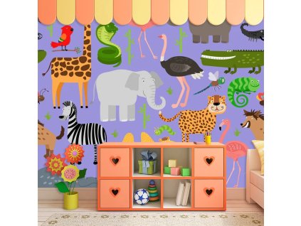 Sablio Tapeta Animované safari - 125x75 cm (Varianta Sablio Tapeta Animované safari - 125x75 cm)
