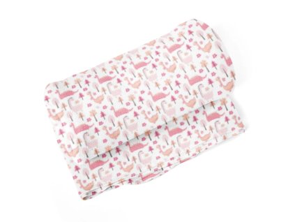 Sablio Deka Růžoví dinosauři - 150x120 cm (Varianta Sablio Deka Růžoví dinosauři - 150x120 cm)