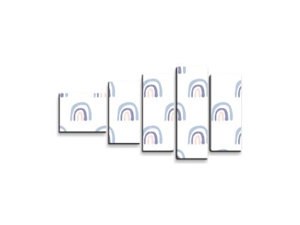 Sablio Obraz - 5-dílný Duha - 100x60 cm (Varianta Sablio Obraz - 5-dílný Duha - 100x60 cm)