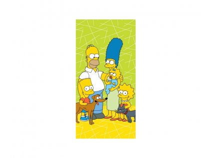 Jerry Fabrics dětská bavlněná osuška Simpsonovi 70x140cm