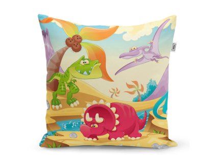 Sablio Polštář Dinosauři 5 - 40x40 cm (Varianta Sablio Polštář Dinosauři 5 - 40x40 cm)