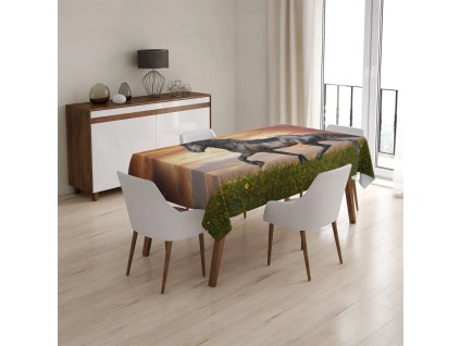 Sablio Ubrus Friský kůň - 130x130 cm (Varianta Sablio Ubrus Friský kůň - 130x130 cm)