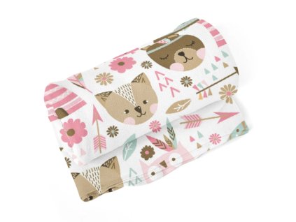 Sablio Deka Lesní zvířátka - 150x120 cm (Varianta Sablio Deka Lesní zvířátka - 150x120 cm)