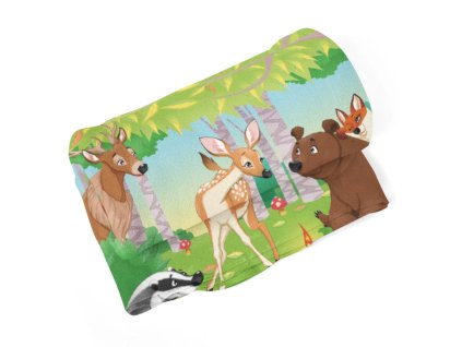 Sablio Deka Lesní zvířátka 2 - 150x120 cm (Varianta Sablio Deka Lesní zvířátka 2 - 150x120 cm)