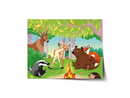 Plakát Lesní zvířátka 2