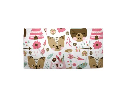 Sablio Ručník Lesní zvířátka - 30x50 cm (Varianta Sablio Ručník Lesní zvířátka - 30x50 cm)