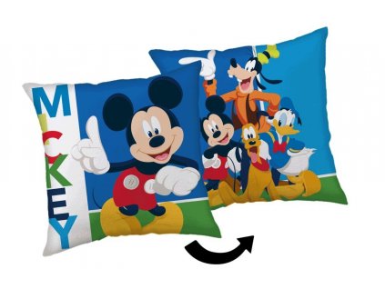 JERRY FABRICS Mikroplyšový polštářek Mickey and Friends Polyester, 1x35/35 cm