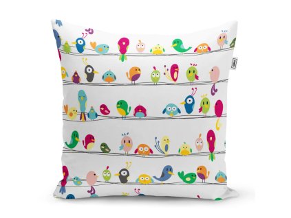 Sablio Polštář Ptáčci - 40x40 cm (Varianta Sablio Polštář Ptáčci - 40x40 cm)