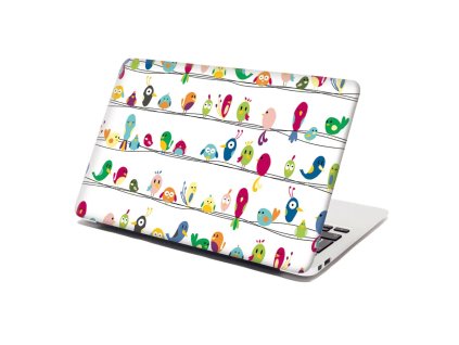 Sablio Samolepka na notebook Ptáčci - 29x20 cm (Varianta Sablio Samolepka na notebook Ptáčci - 29x20 cm)