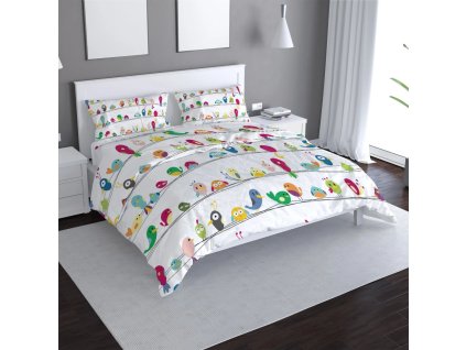Sablio Povlečení Ptáčci - 140x200 / 90x70 (Varianta Sablio Povlečení Ptáčci - 140x200 / 90x70)