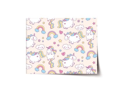 Sablio Plakát Jednorožci - 120x80 cm (Varianta Sablio Plakát Jednorožci - 120x80 cm)